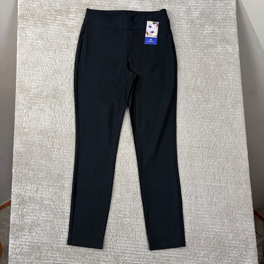 Honeylove EverReady Pant Onyx Black High Rise Smoothing Tapered Trousers Size M